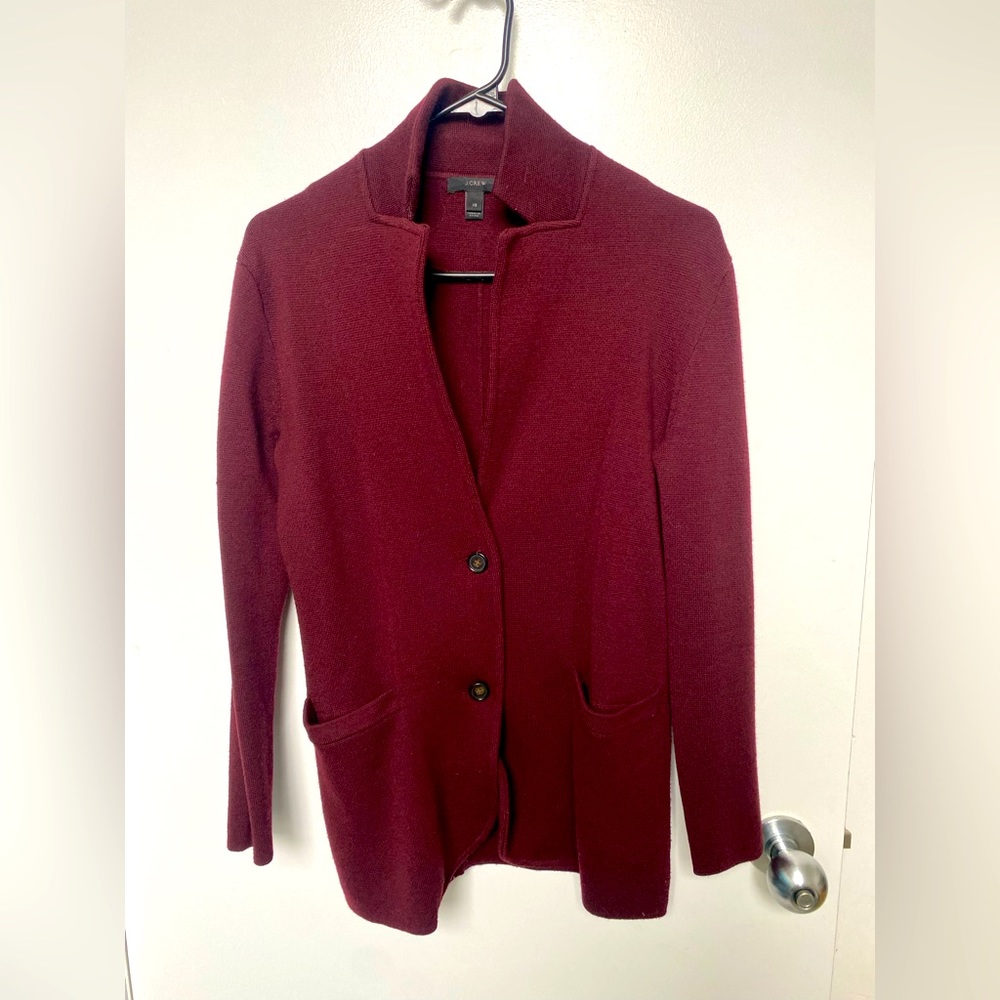 J Crew Wool Sweater Blazer